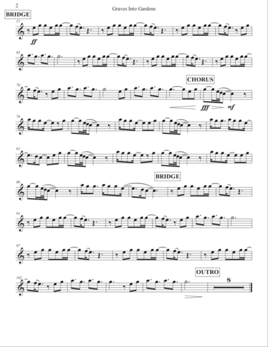 Graves Into Gardens Flute Solo scores gallery preview page 3