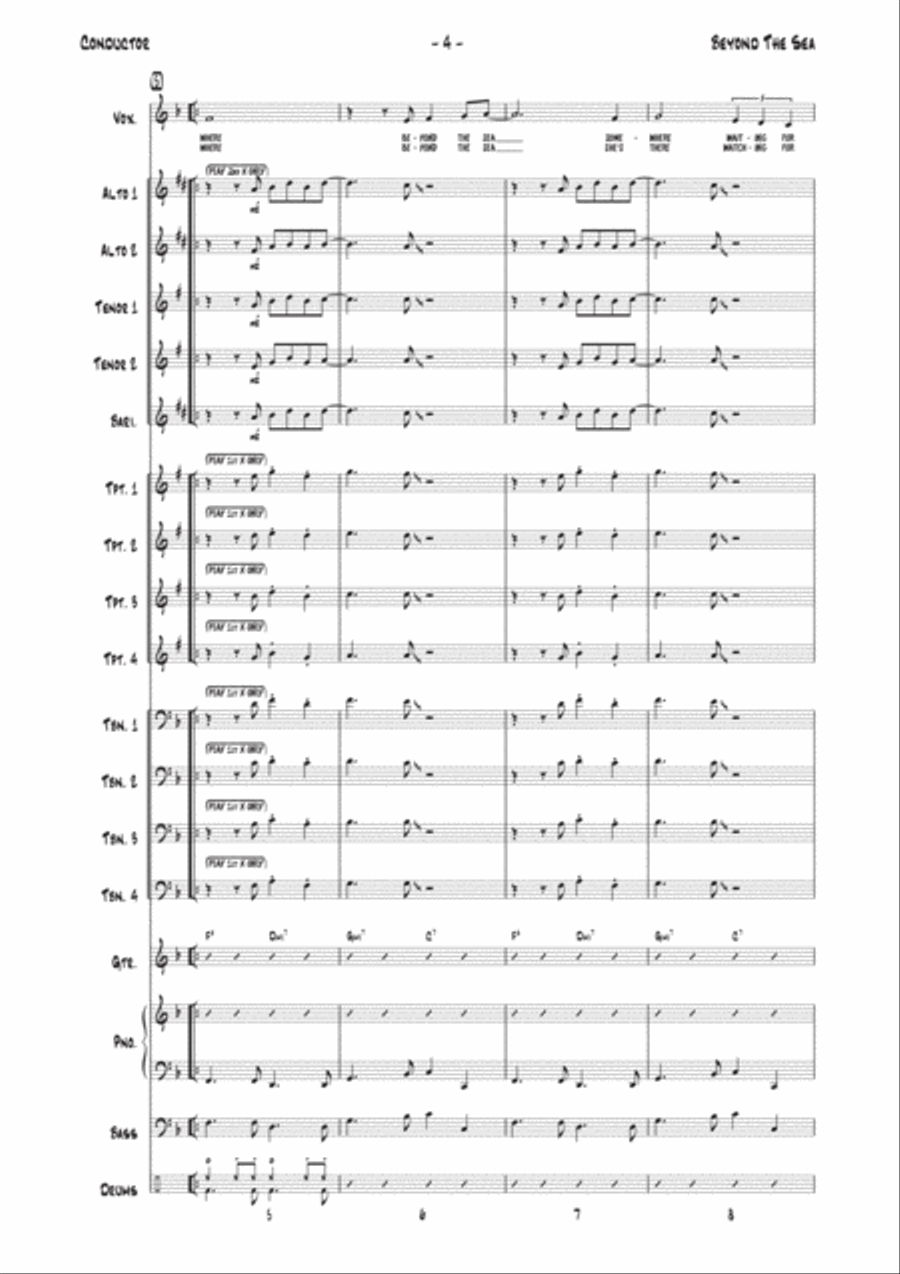 Beyond The Sea Beyond The Sea Jazz Ensemble scores gallery preview page 4