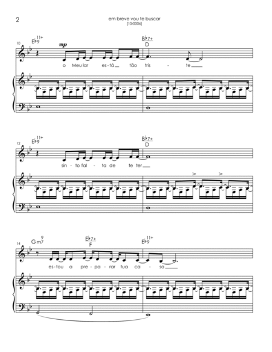Em Breve Vou Te Buscar Voice scores gallery preview page 2