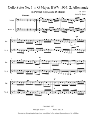 Cello Suite No. 1, BWV 1007: 2. Allemande