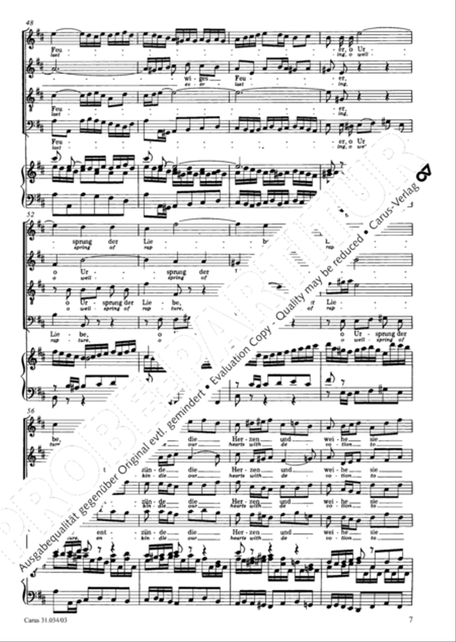 O fire everlasting (O ewiges Feuer, o Ursprung der Liebe) ATB scores gallery preview page 8