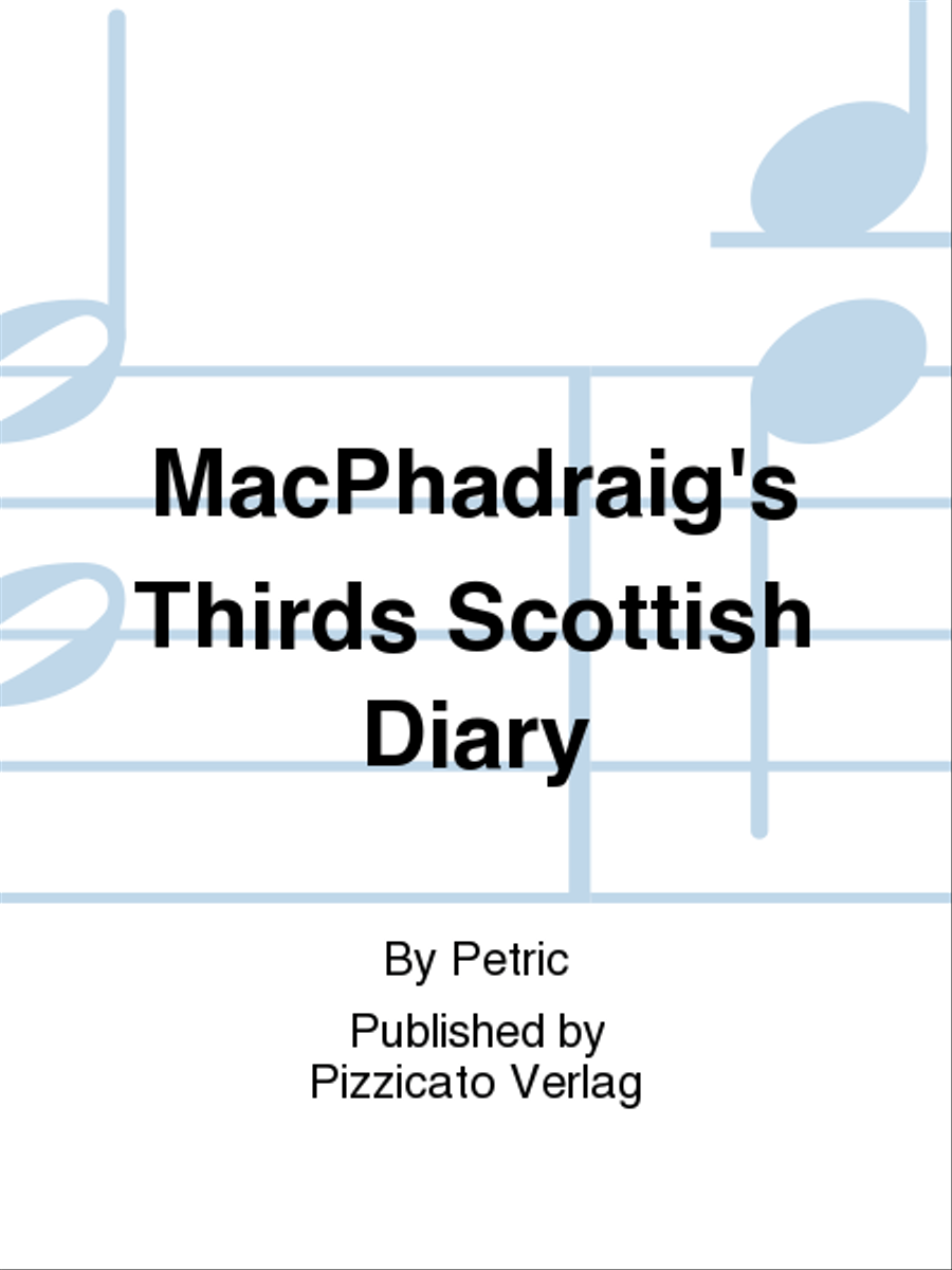 MacPhadraig's Thirds Scottish Diary Piano Solo scores gallery preview page 1