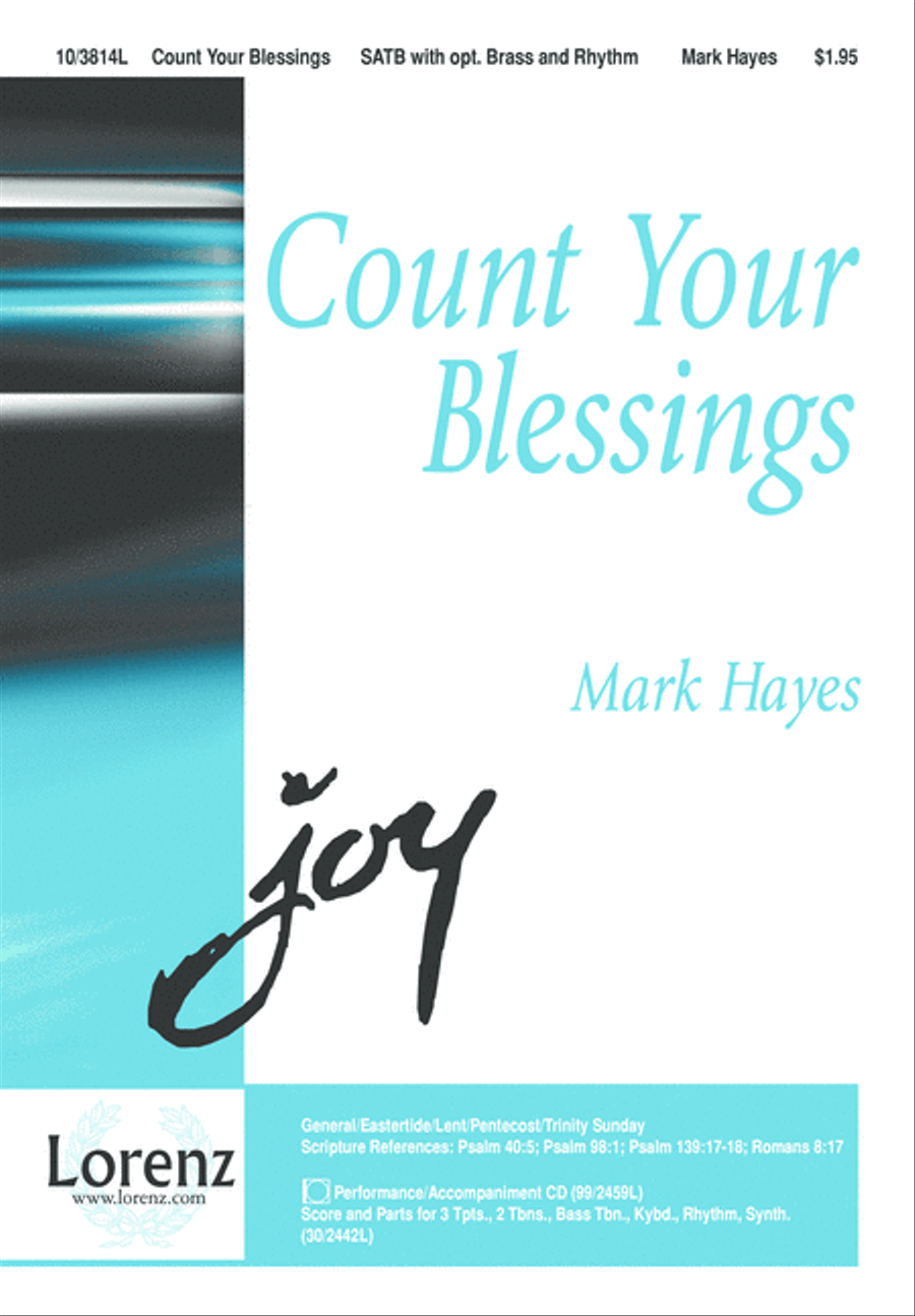 Count Your Blessings 4-Part scores gallery preview page 1