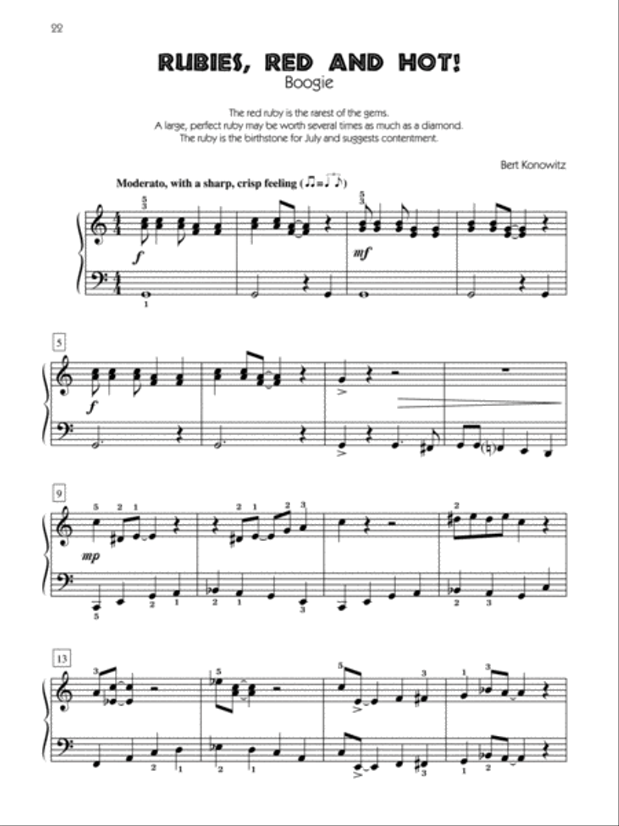 Jazz Gems, Book 1 Piano Solo scores gallery preview page 3