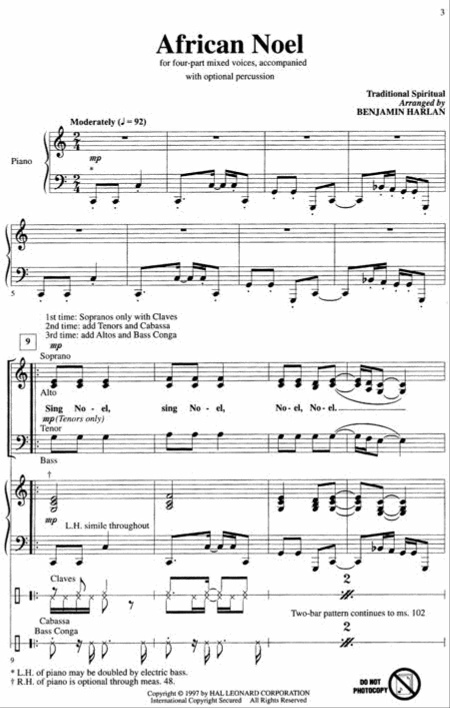 African Noel 4-Part scores gallery preview page 2