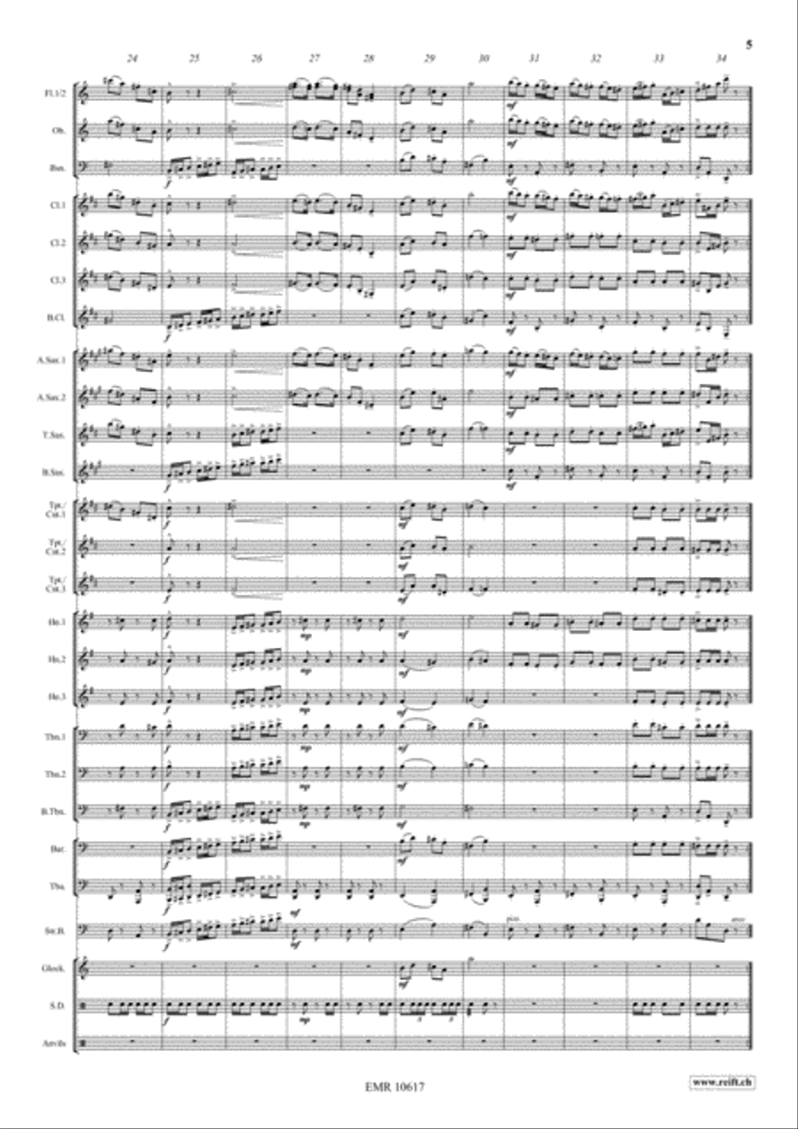 Blacksmith Polka Concert Band scores gallery preview page 6