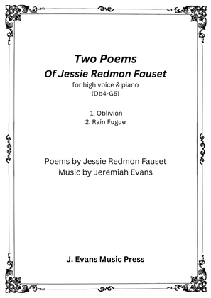 Book cover for Two Poems of Jessie Redmon Fauset