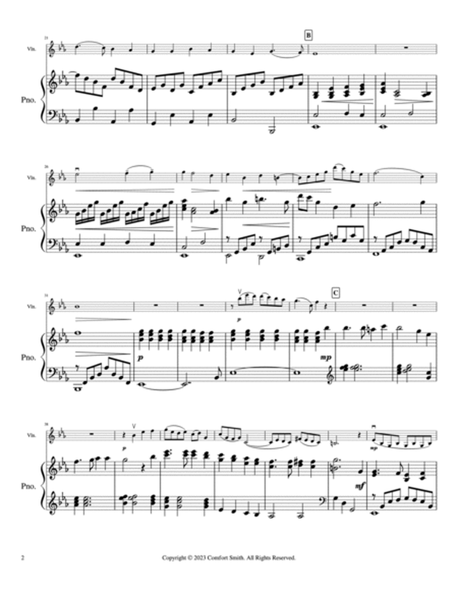 Beneath the Cross of Jesus - for Advanced Violin and Piano image number null