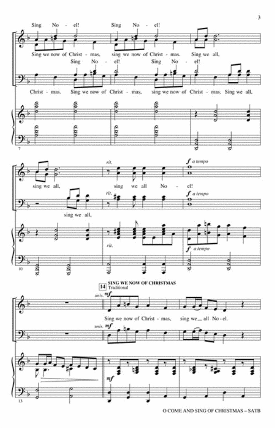 O Come and Sing of Christmas Choir scores gallery preview page 3