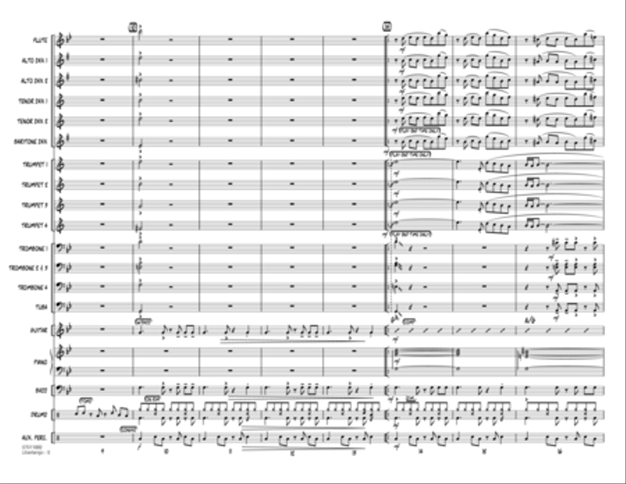 Libertango - Full Score Jazz Ensemble scores gallery preview page 2