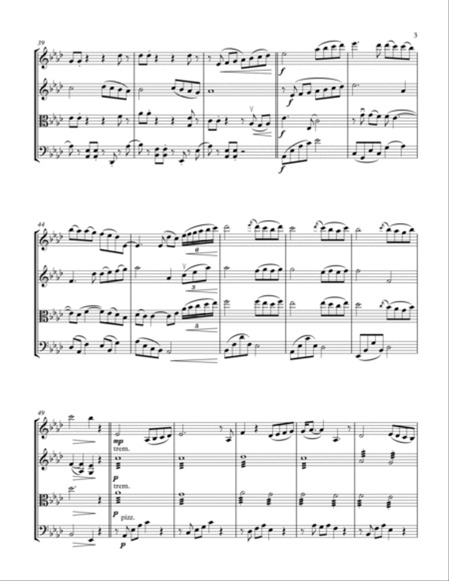A Lover's Concerto A Lover's Concerto String Quartet scores gallery preview page 3