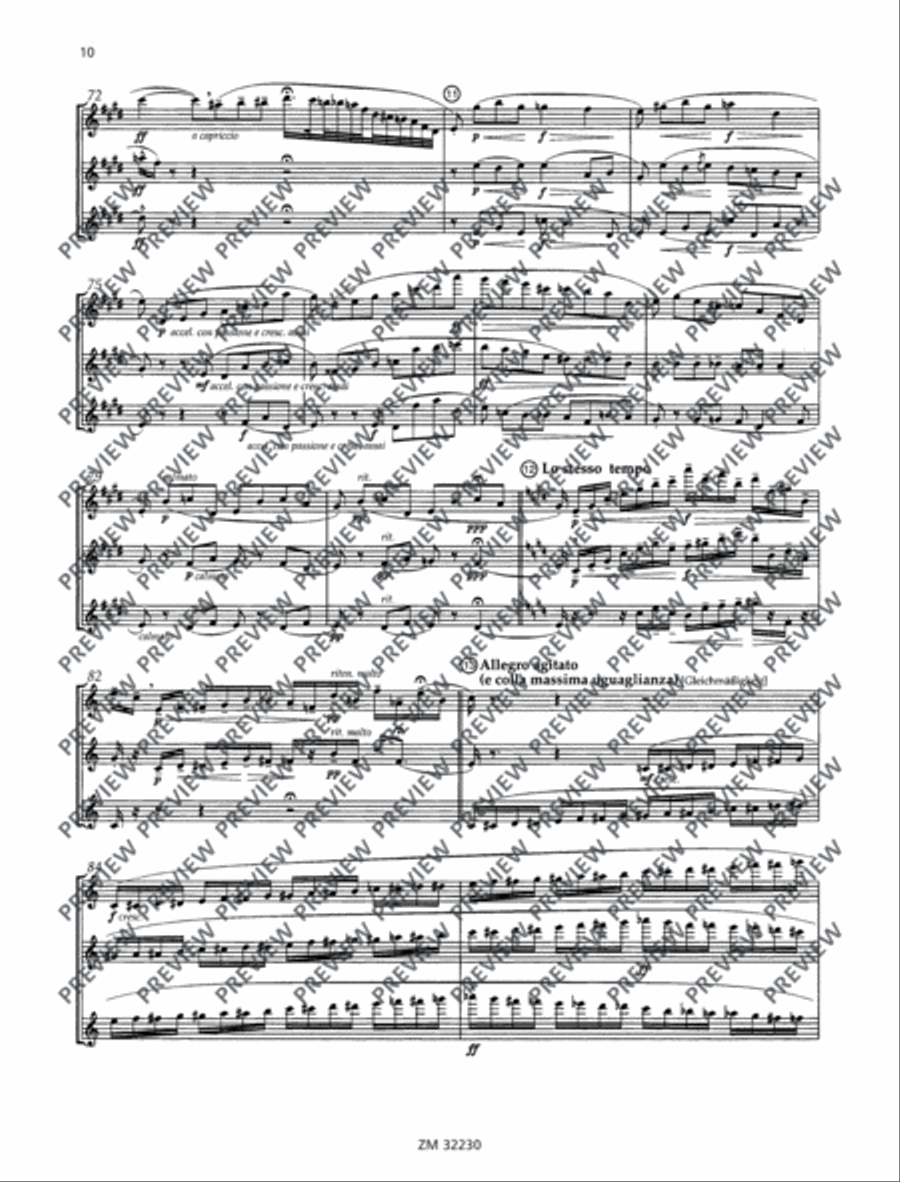 I tre virtuosi Flute Trio scores gallery preview page 11