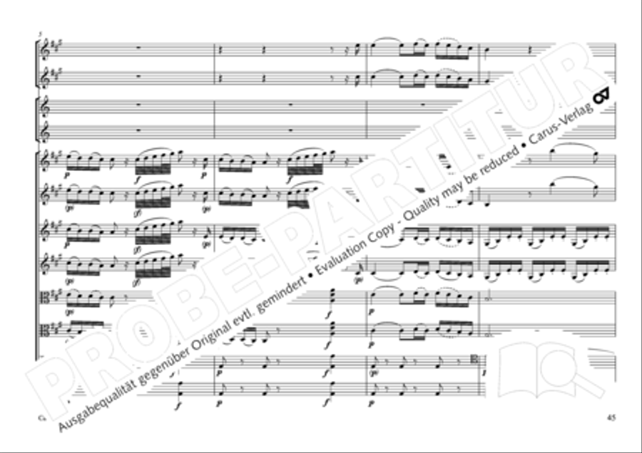 Concertone in D major Horn scores gallery preview page 46