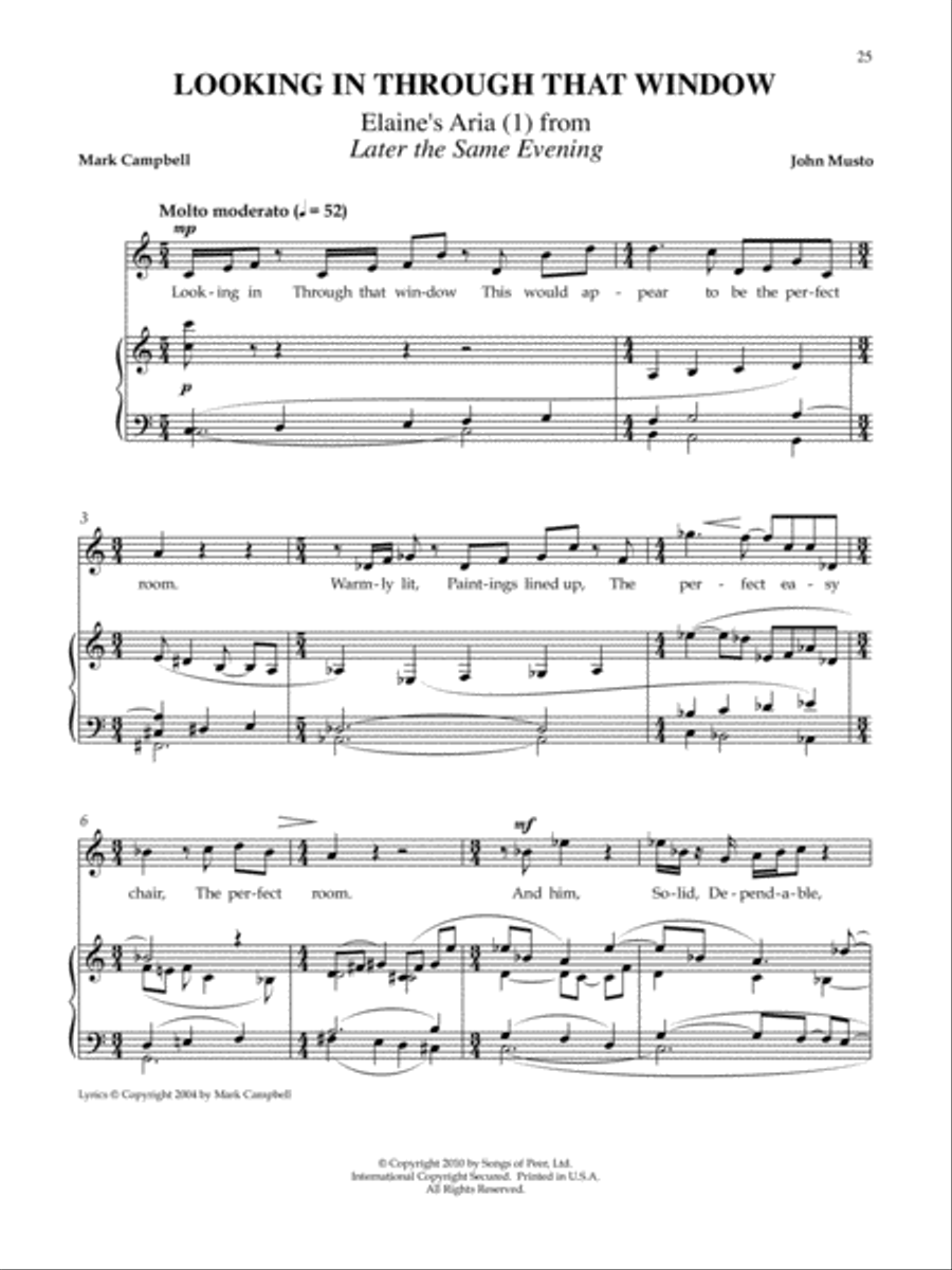 Looking In Through That Window Voice scores gallery preview page 1