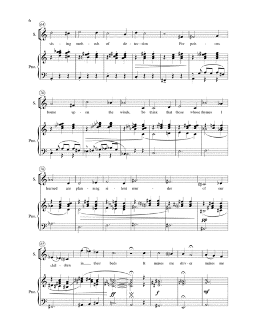 Der kleine Hund (song from the opera Breathe Freely) Piano scores gallery preview page 6