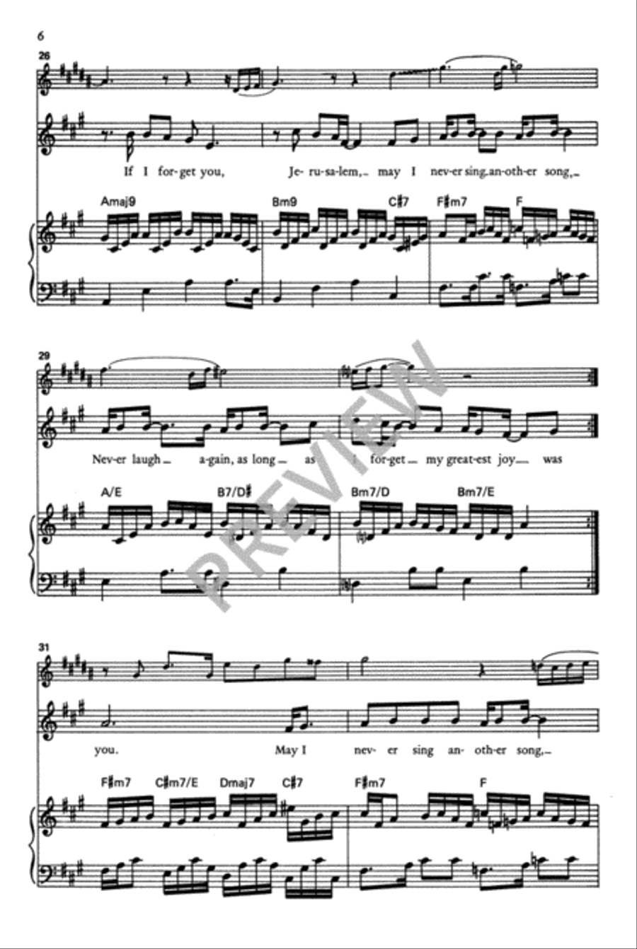 If I Forget You, Jerusalem Choir scores gallery preview page 7