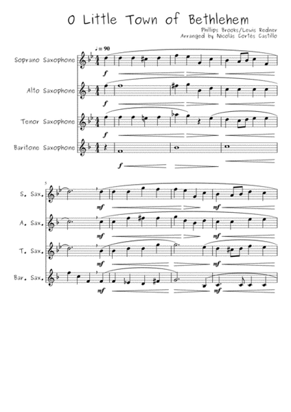8 Christmas Carols for Sax Quartet image number null