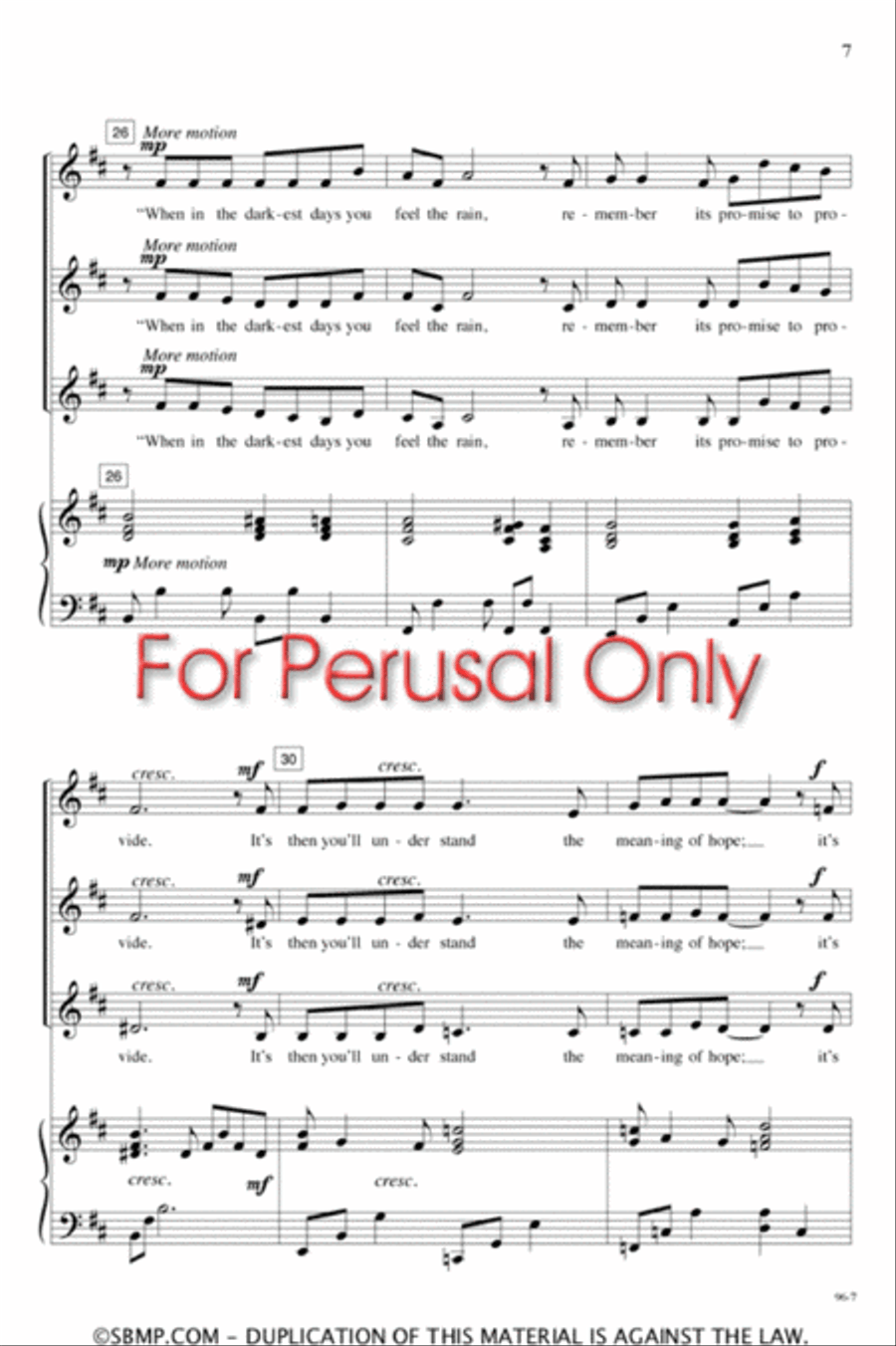 Speak to the Child of Love - SSA Octavo SSA scores gallery preview page 6