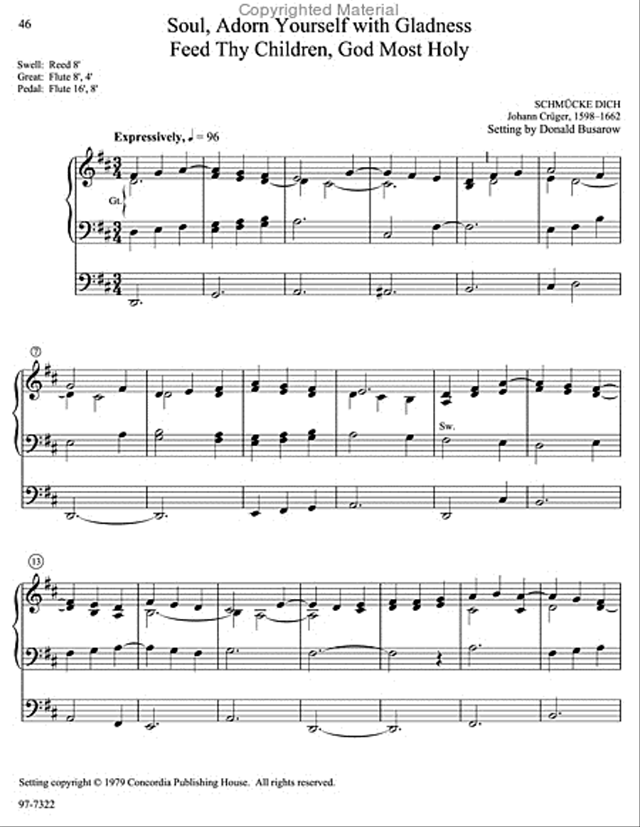 Musica Sacra: Easy Hymn Preludes for Organ, Vol. 7 Organ scores gallery preview page 19
