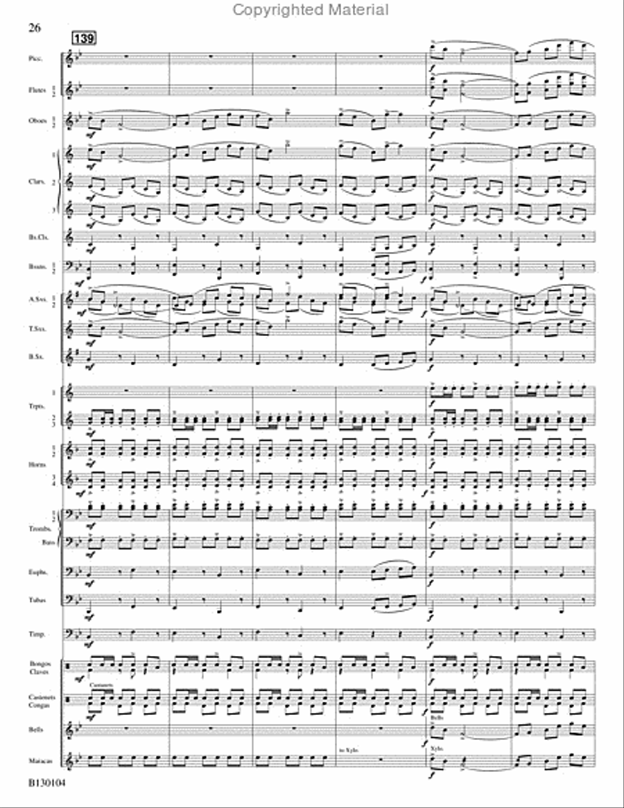 La Fiesta de San Antonio La Fiesta de San Antonio Concert Band scores gallery preview page 27