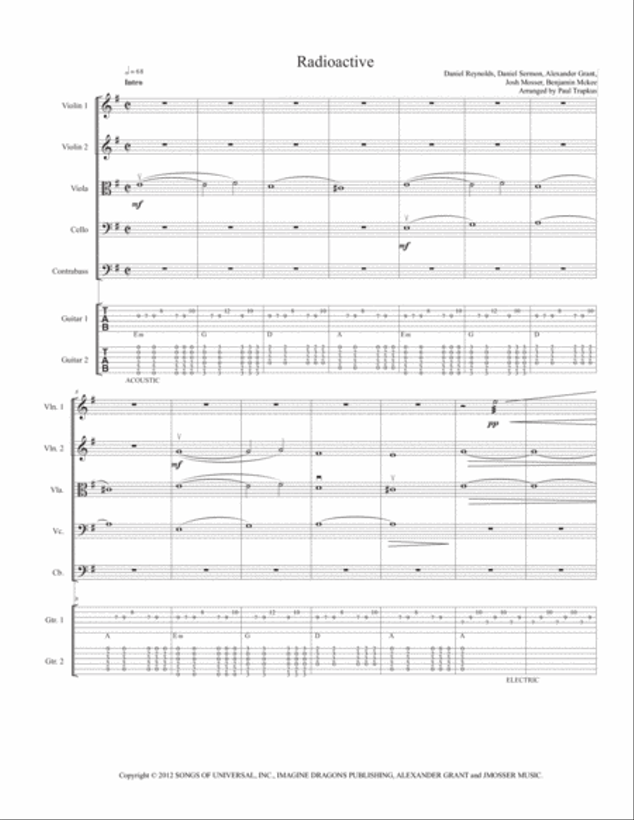 Radioactive String Orchestra scores gallery preview page 2