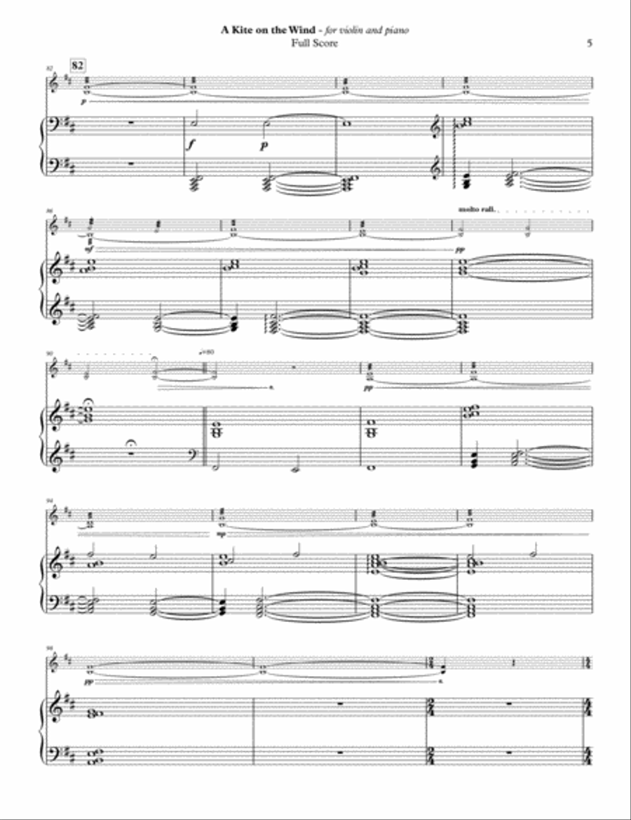 A Kite on the Wind Violin Solo scores gallery preview page 5