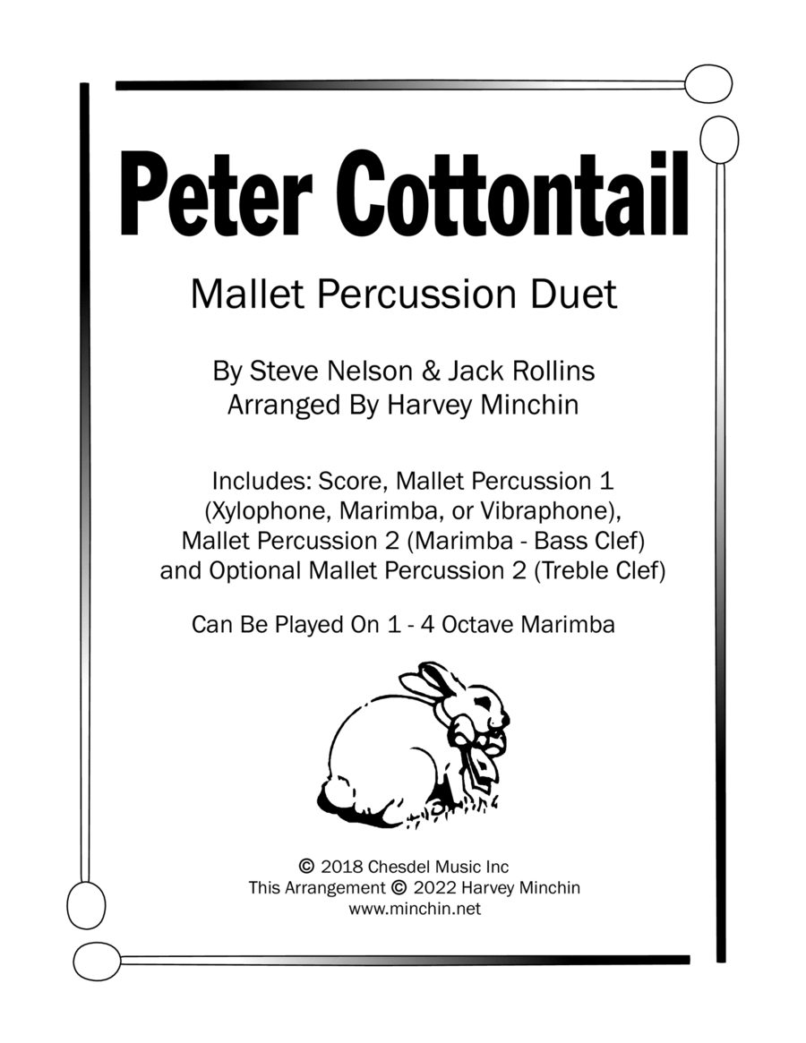 Peter Cottontail Percussion scores gallery preview page 1
