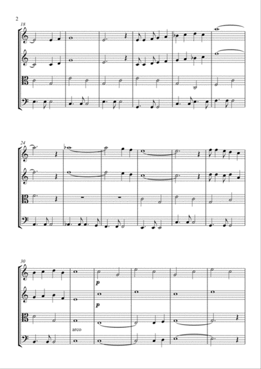 Spanish Eyes String Quartet scores gallery preview page 3