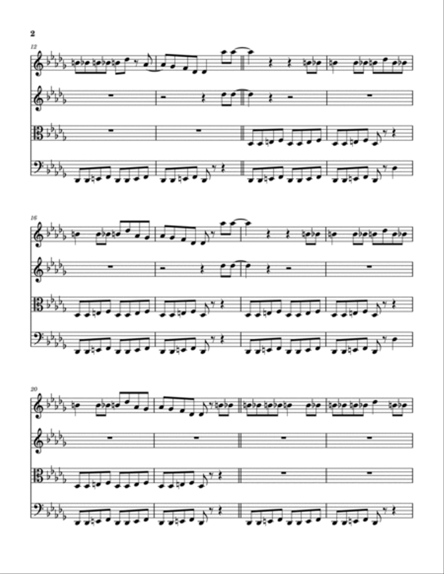 Ride Out Ride Out String Quartet scores gallery preview page 3