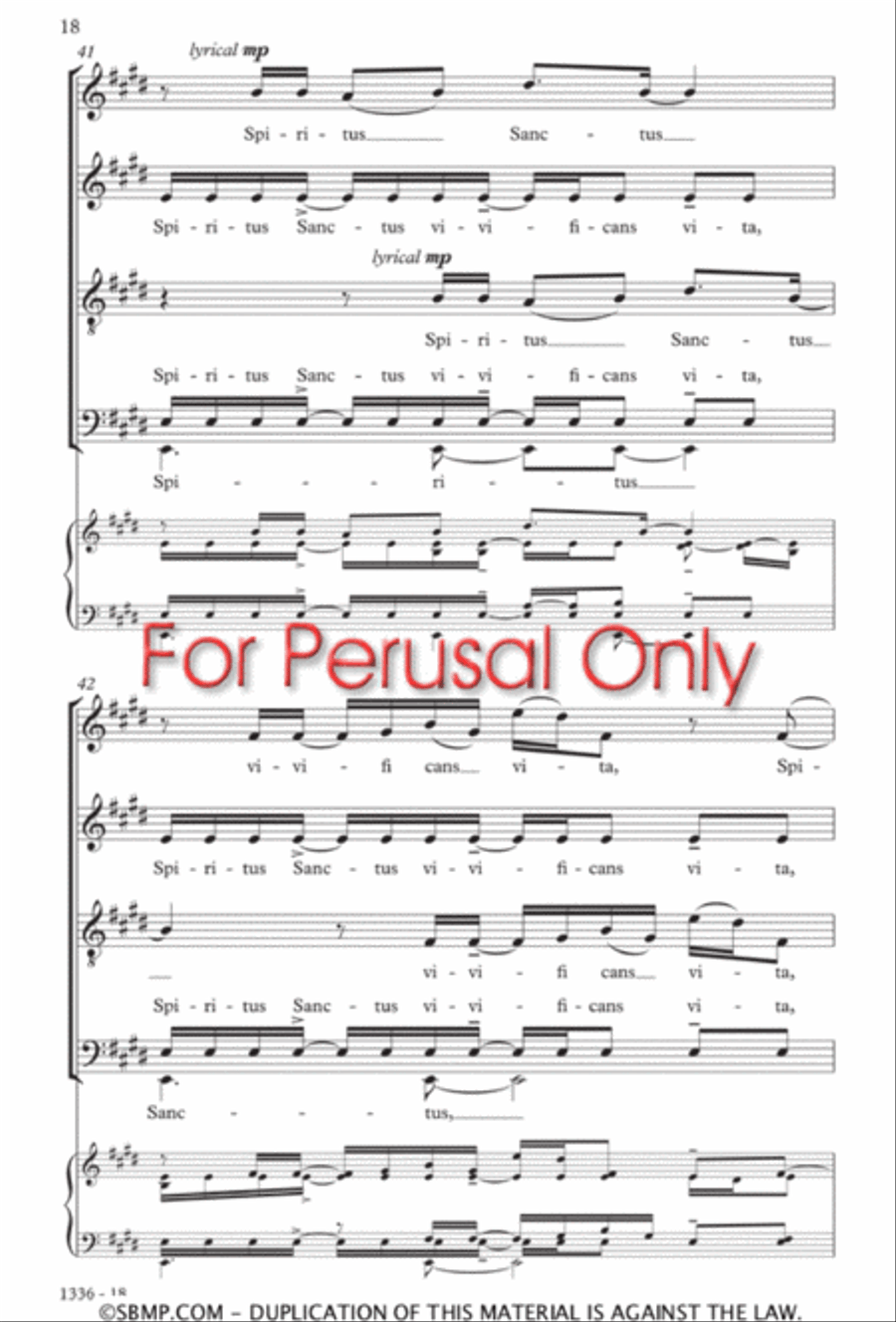 Spiritus Sanctus Divisi scores gallery preview page 17