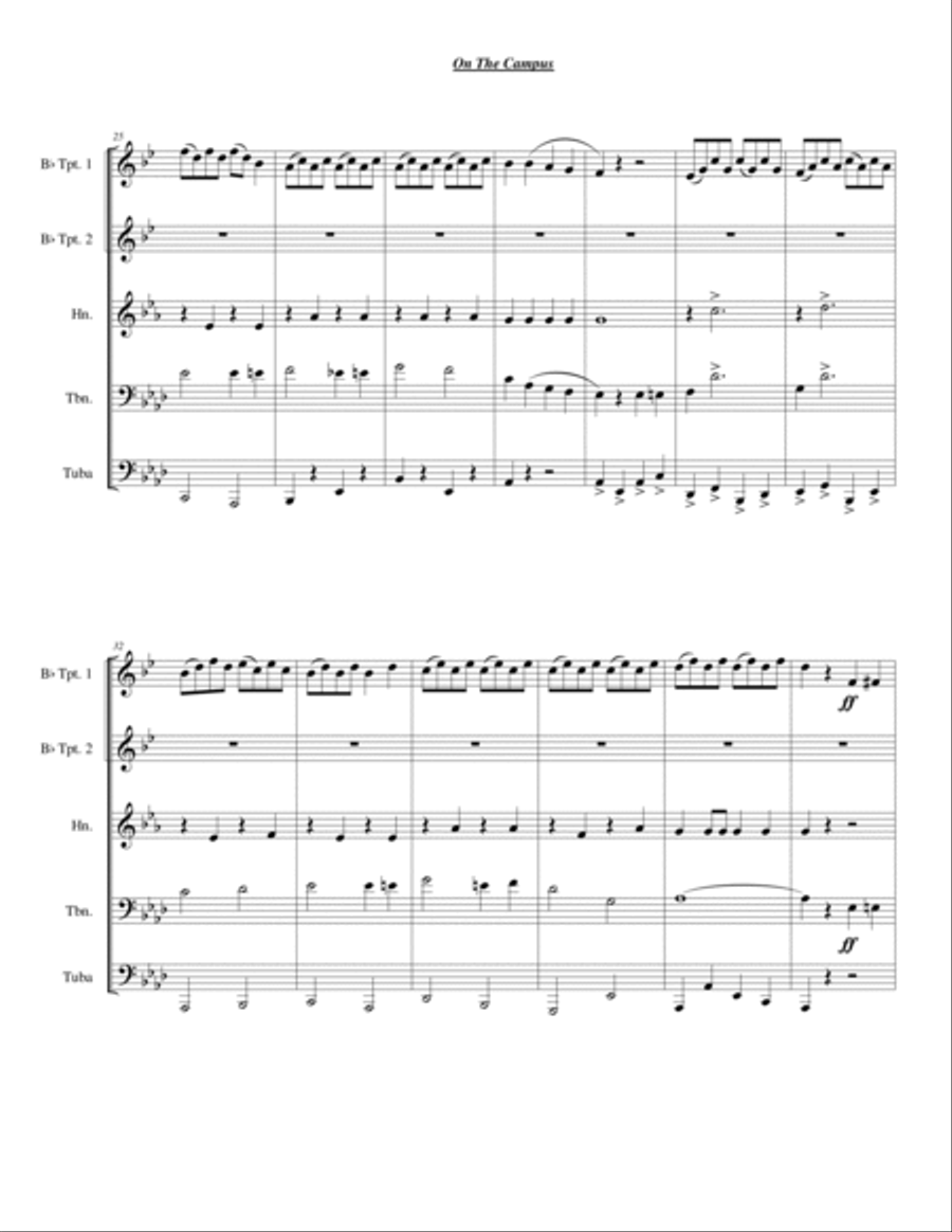 On The Campus On The Campus Chamber Music scores gallery preview page 5