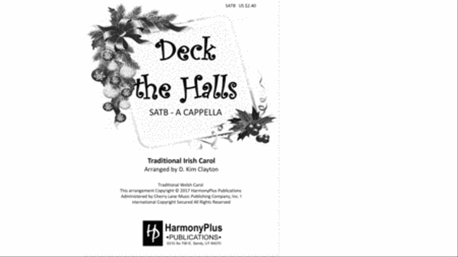 Deck The Halls 4-Part scores gallery preview page 1