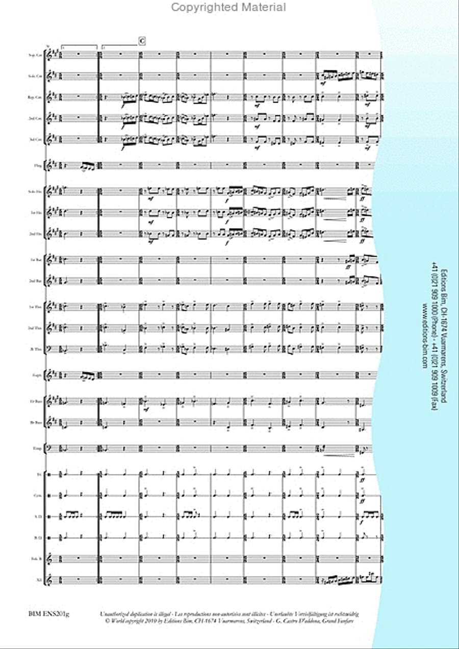 Grand Fanfare Grand Fanfare Brass Band scores gallery preview page 10