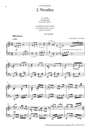 20 Piezas, Op. 4 (2017) No. 2. Vocalise
