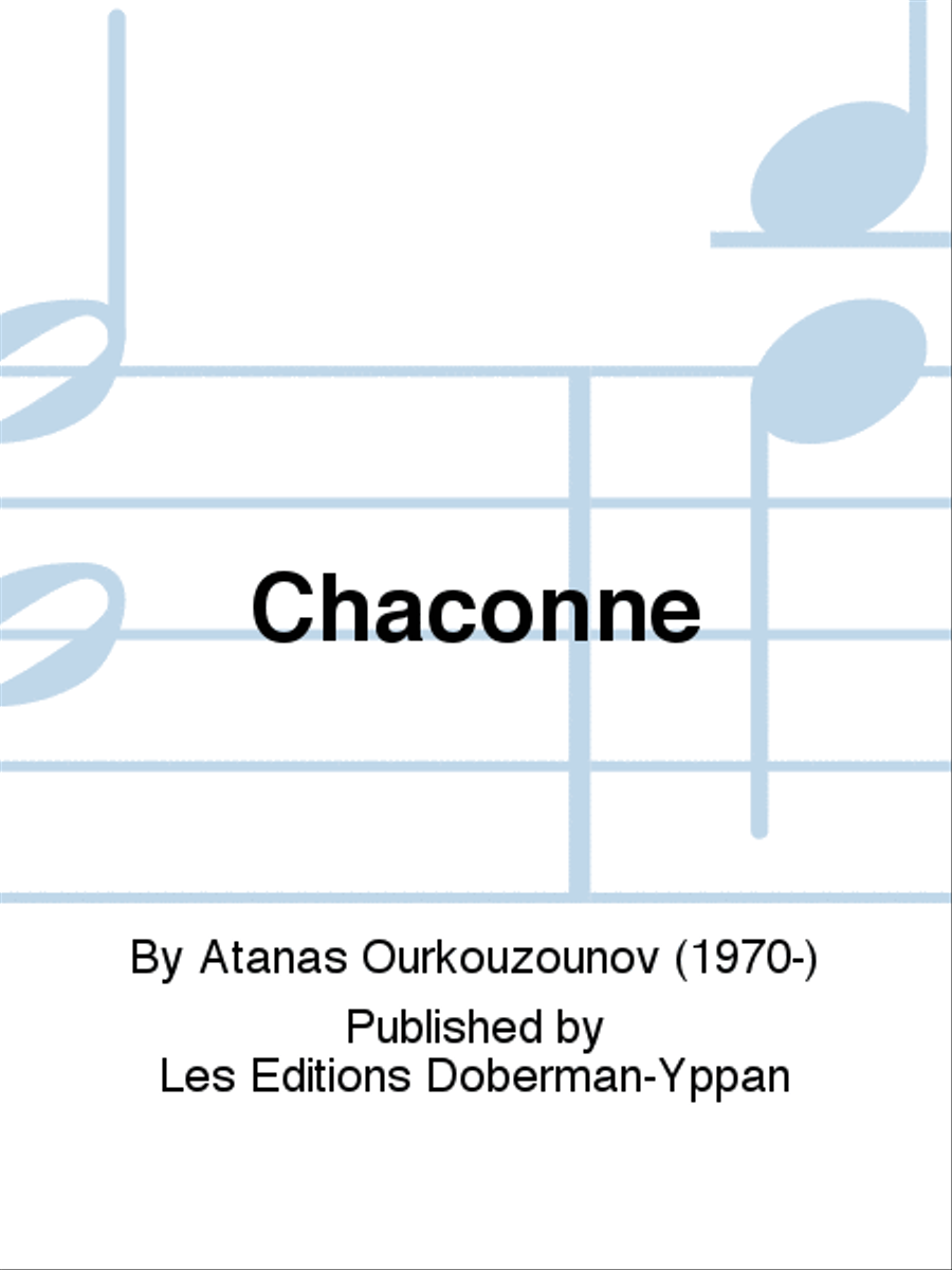 Chaconne Classical Guitar scores gallery preview page 1