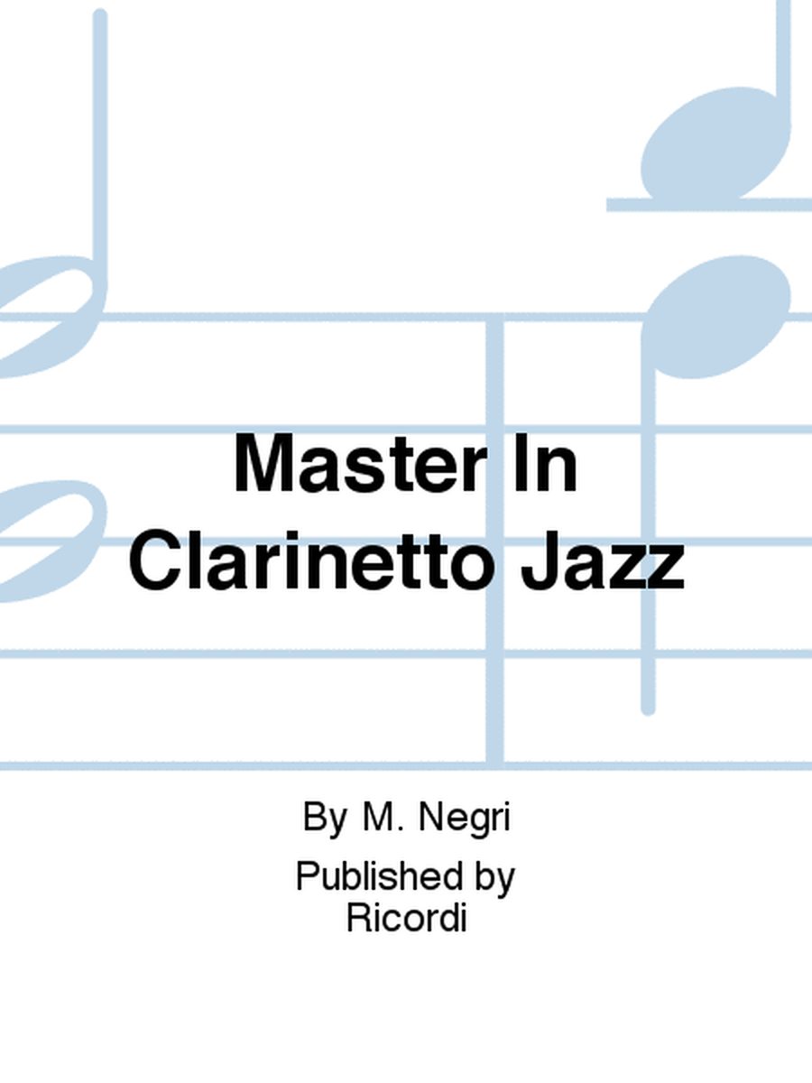 Master In Clarinetto Jazz
