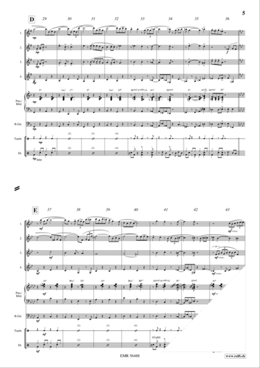 Makin' Whoopee Clarinet Quartet scores gallery preview page 5