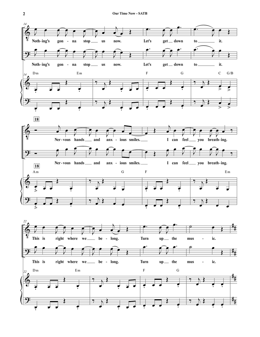 Our Time Now 4-Part scores gallery preview page 2