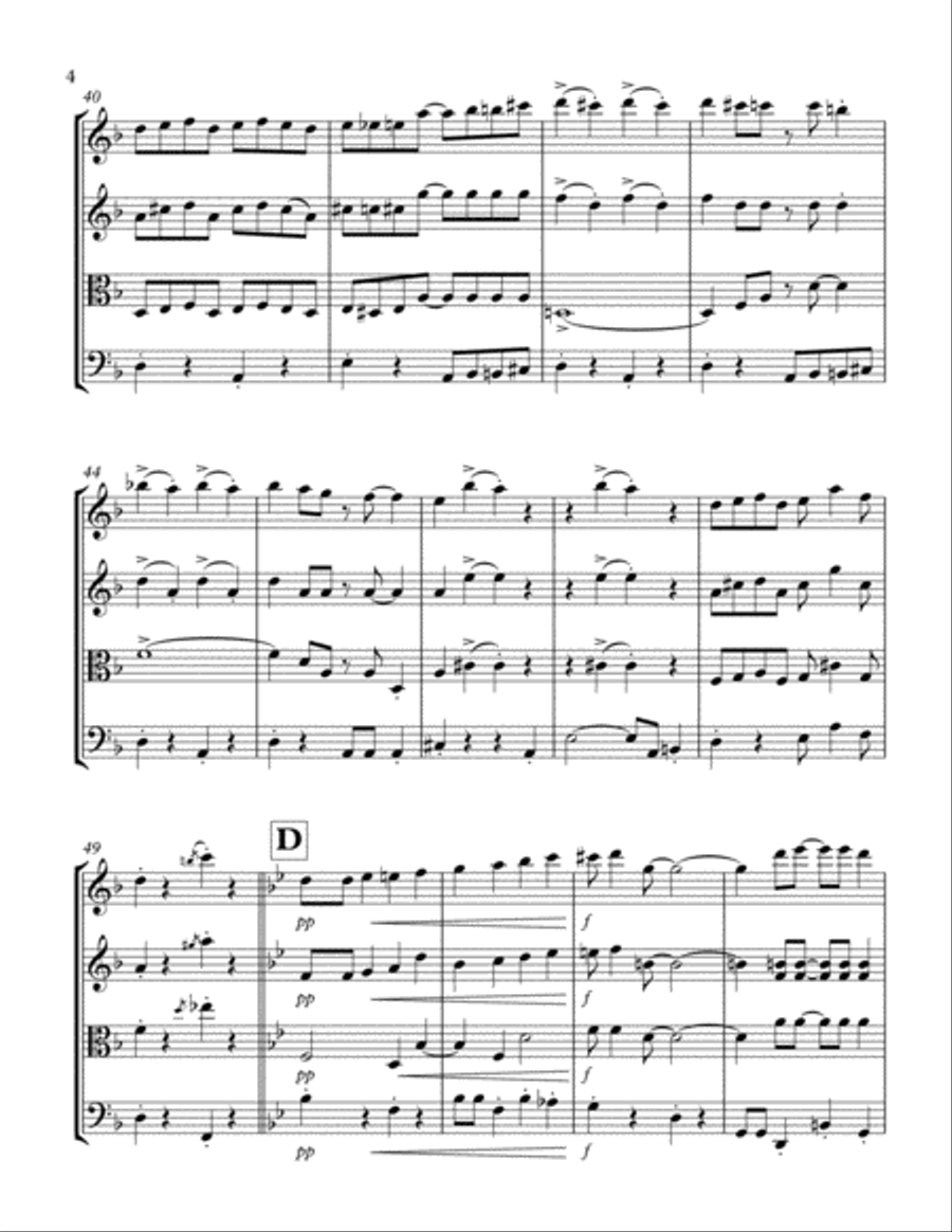 That's A Plenty: String Quartet String Quartet scores gallery preview page 4
