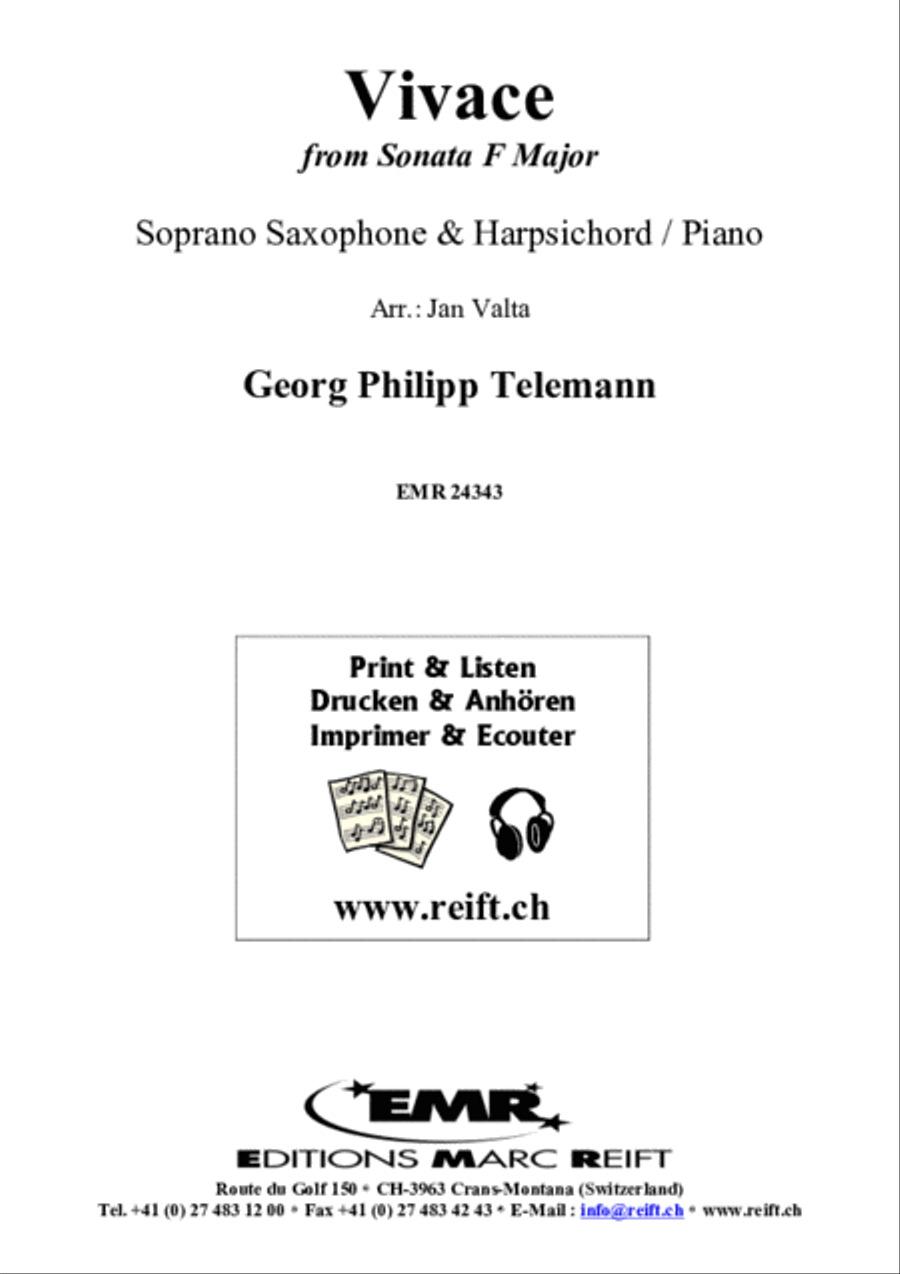 Vivace Soprano Saxophone scores gallery preview page 2