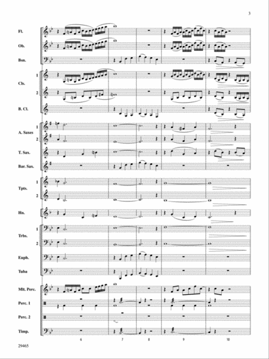 Thrill Ride Thrill Ride Concert Band scores gallery preview page 3