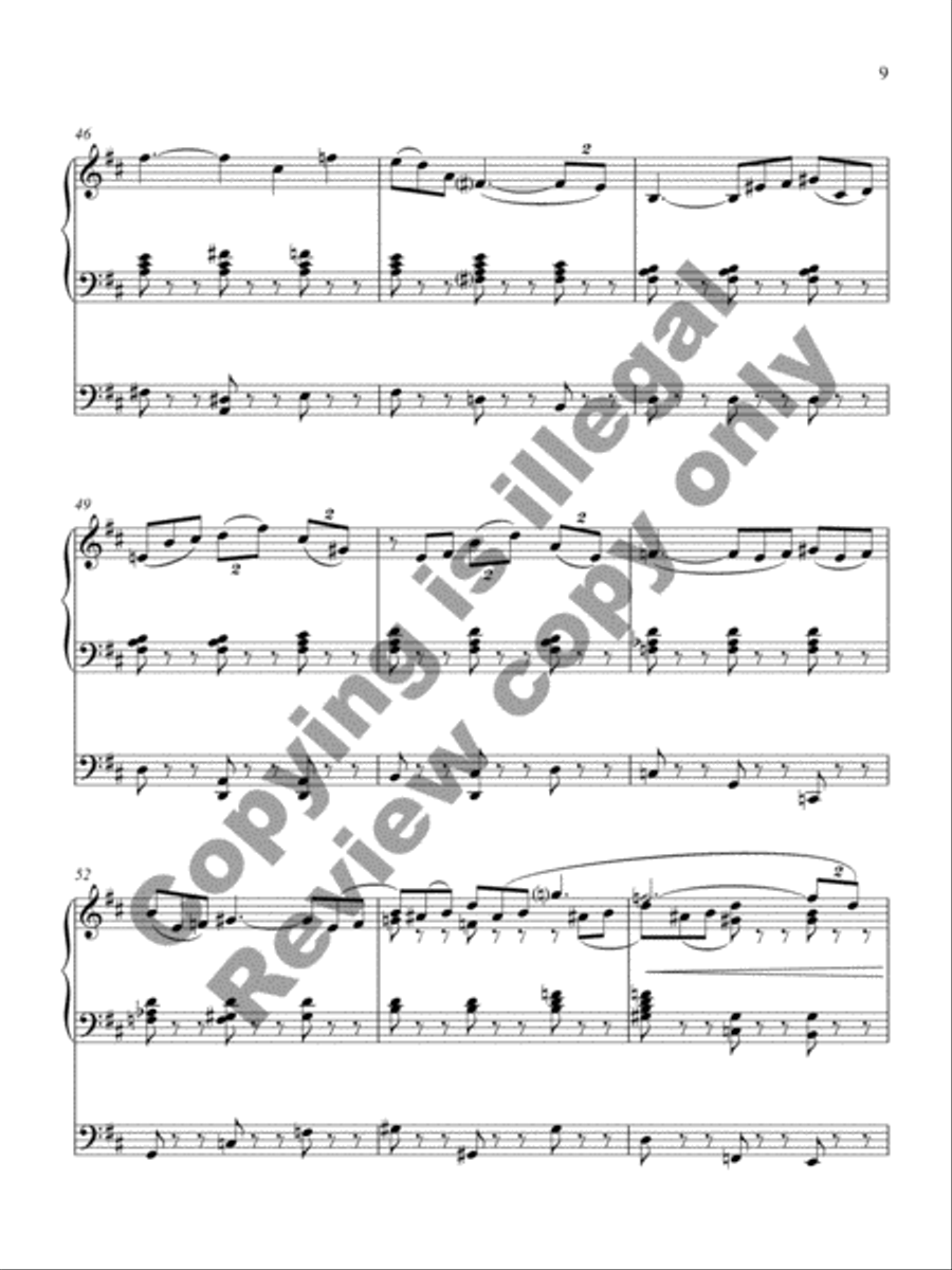 Chorale and Gigue Organ Solo scores gallery preview page 7