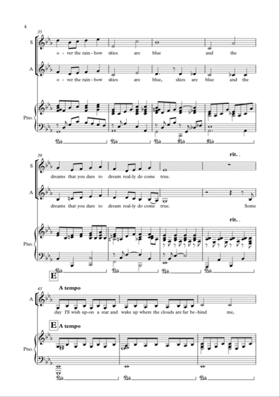 Over The Rainbow Over The Rainbow 2-Part scores gallery preview page 4
