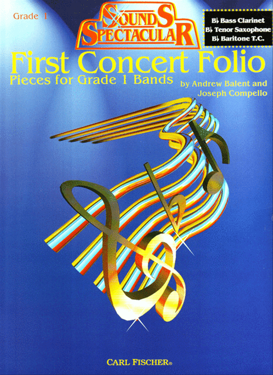 First Concert Folio - Pieces for Grade 1 Bands Concert Band Methods scores gallery preview page 1