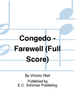 Congedo (Additional Farewell) (Additional Full Score)
