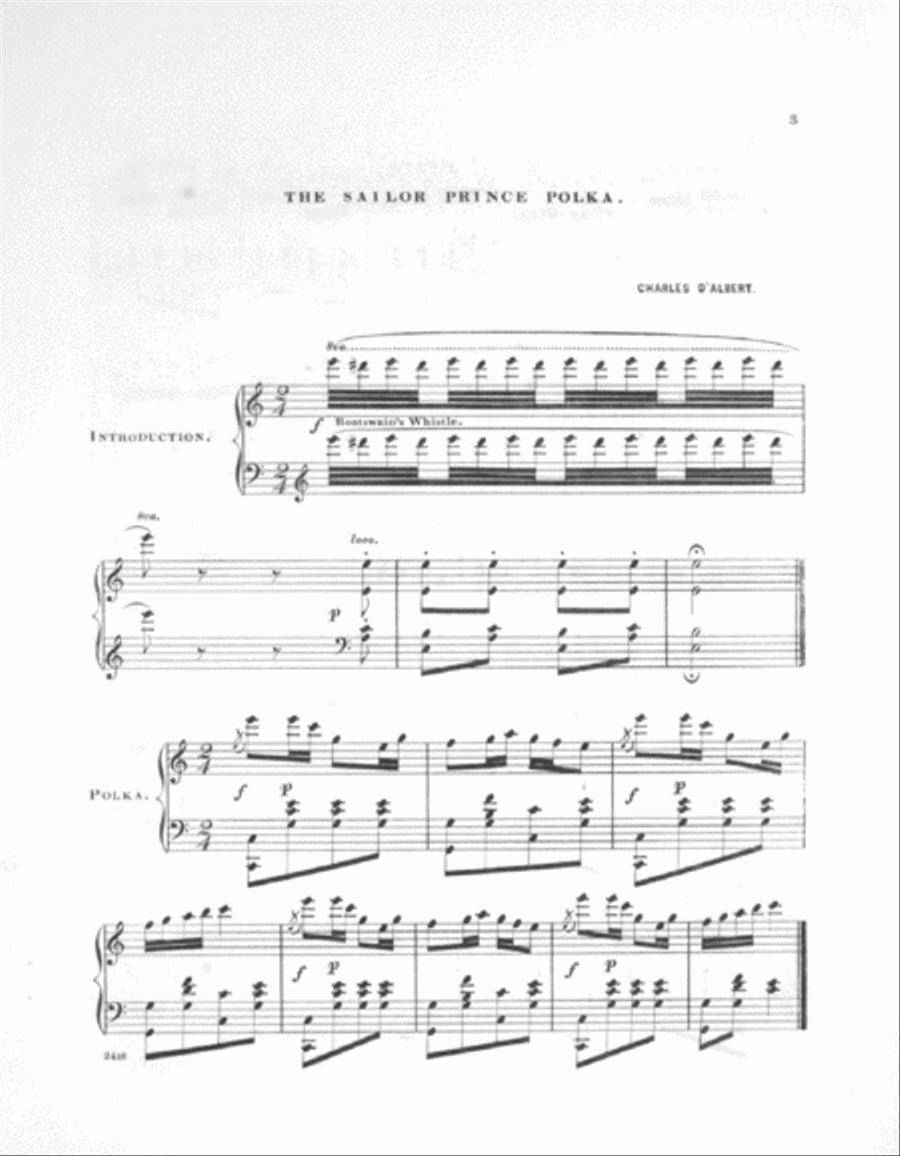 The Sailor Prince. Polka Piano Solo scores gallery preview page 2