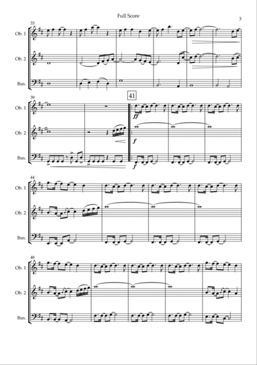 Without You Without You Woodwind Trio scores gallery preview page 3