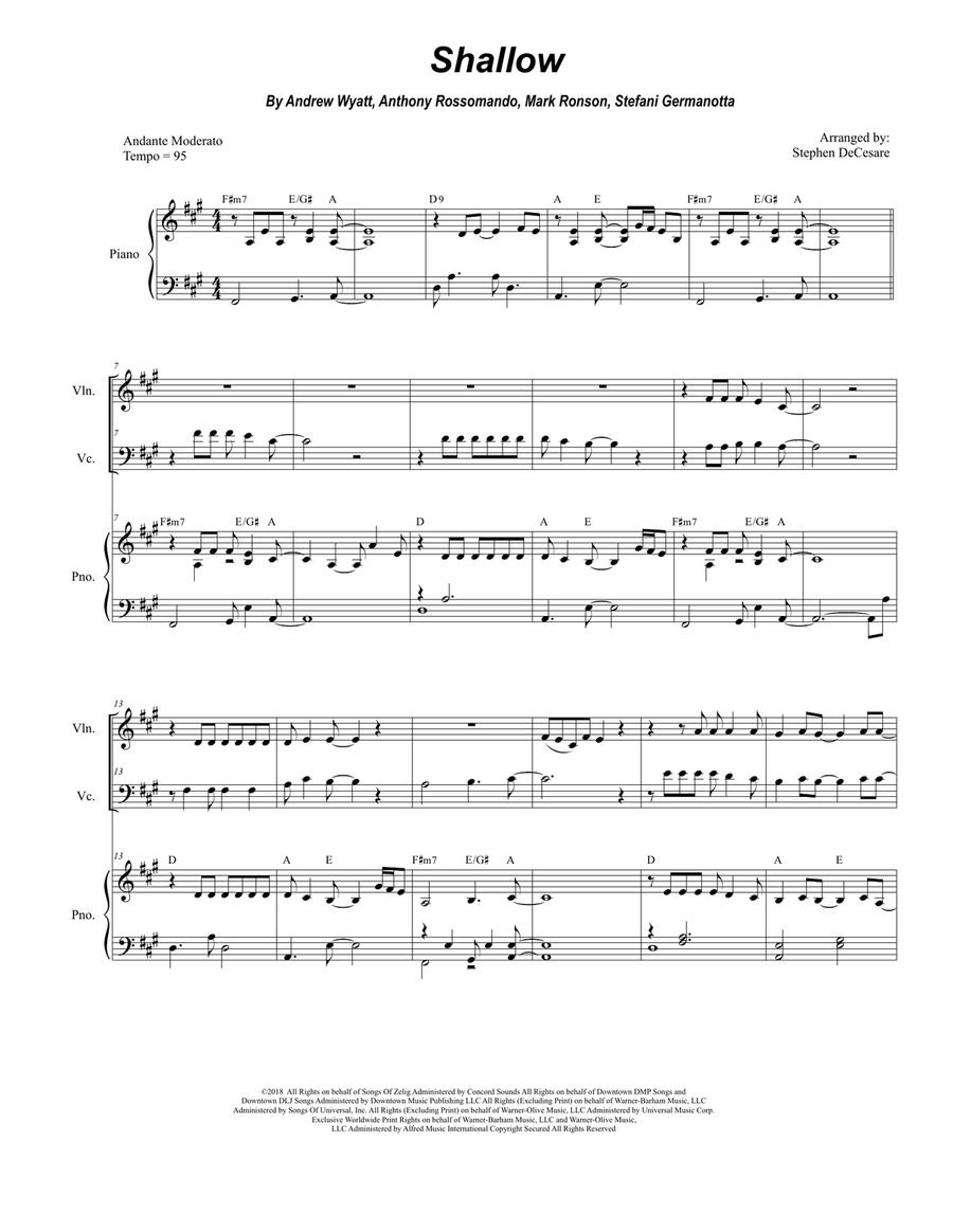 Shallow Piano Trio scores gallery preview page 1