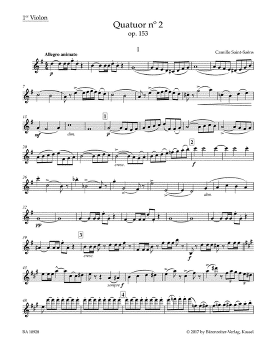 Quartet for two Violins, Viola and Violoncello no. 2 in G major, op. 153