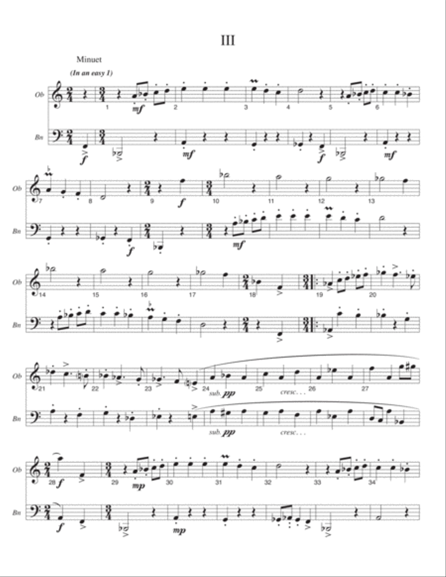 Duo Sonata Woodwind Duet scores gallery preview page 5